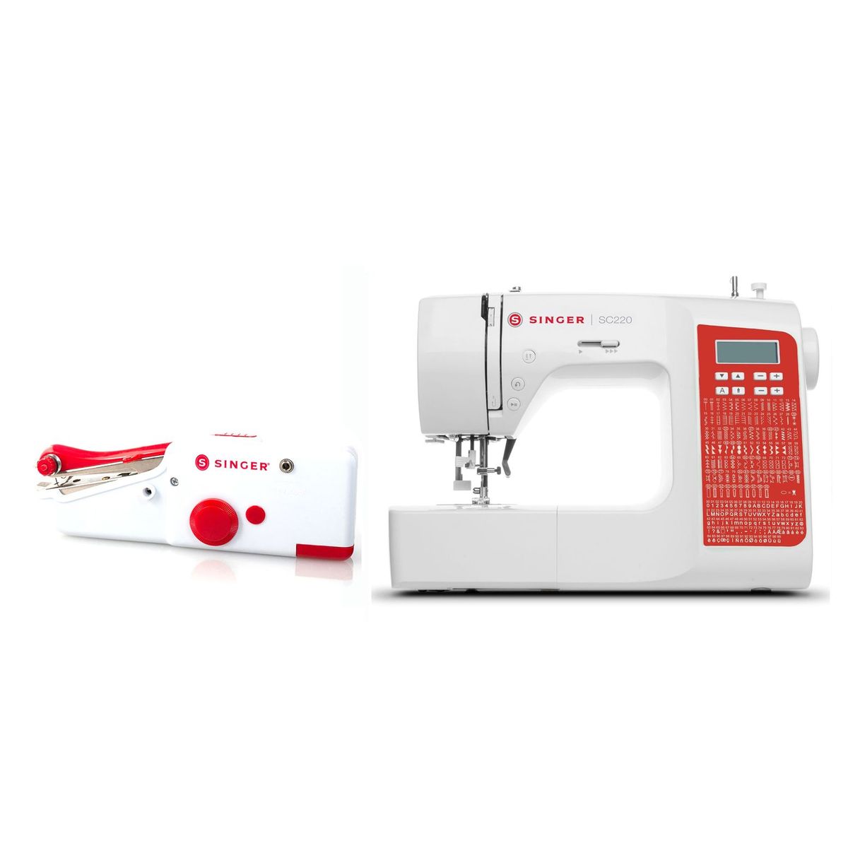 SINGER - Combo: SC220 - Singer + Máquina Manual Portátil Singer
