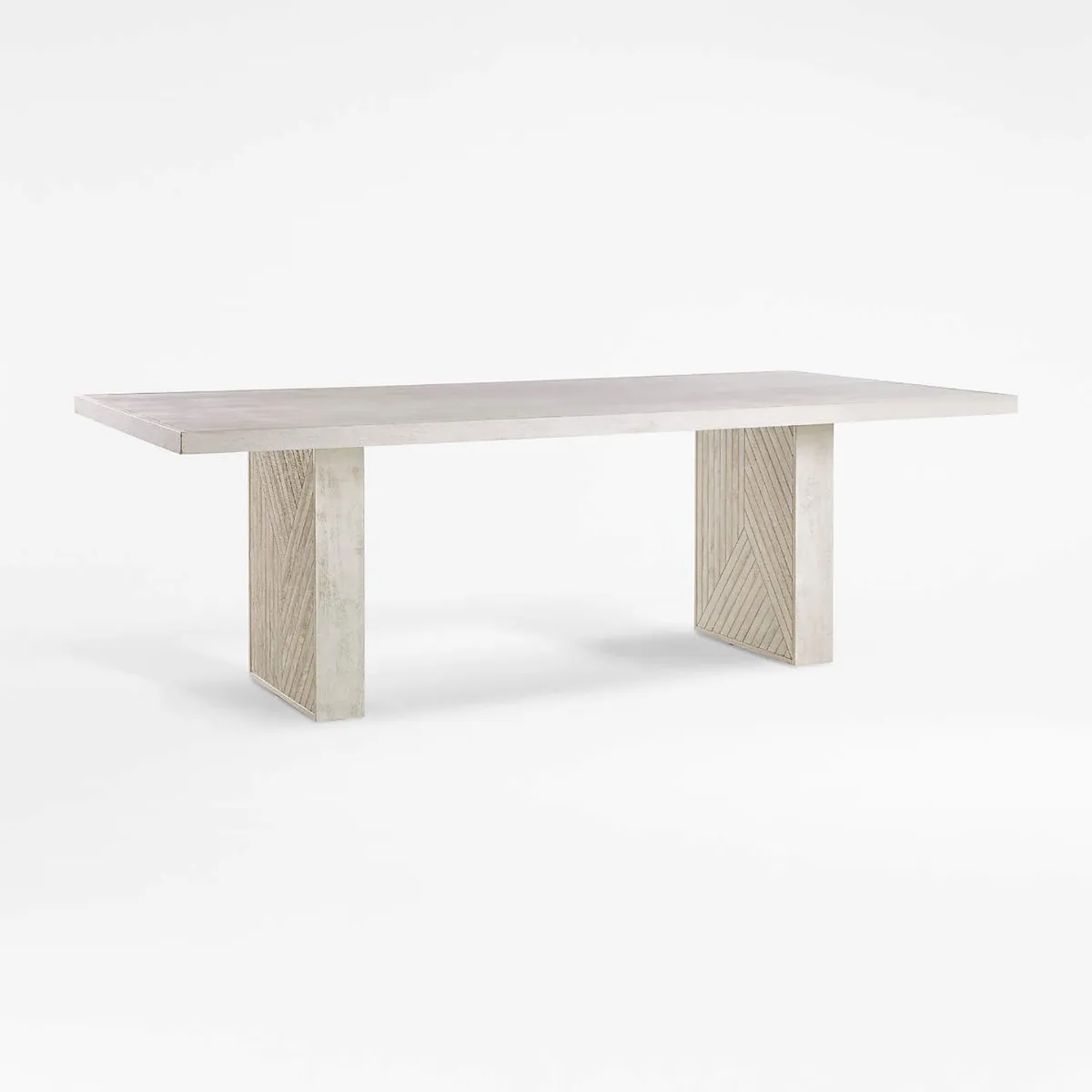 CRATE & BARREL - Mesa de Comedor Dunewood Natural de Madera de Mango 233cm