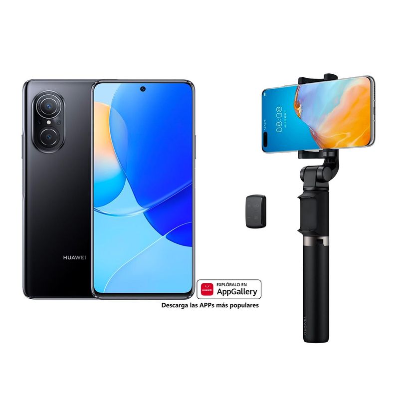 HUAWEI - Combo: HUAWEI Nova 9SE Black + HUAWEI Tripod Selfie Stick Pro