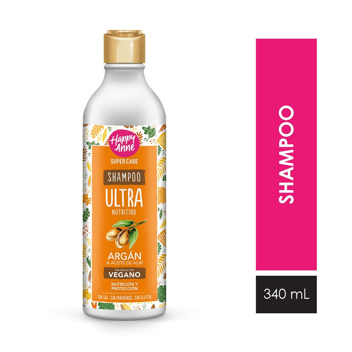 HAPPY ANNE - HAPPY ANNE SUPER PACK ARGAN (SHAMPOO + ACONDICIONADOR) 340ML