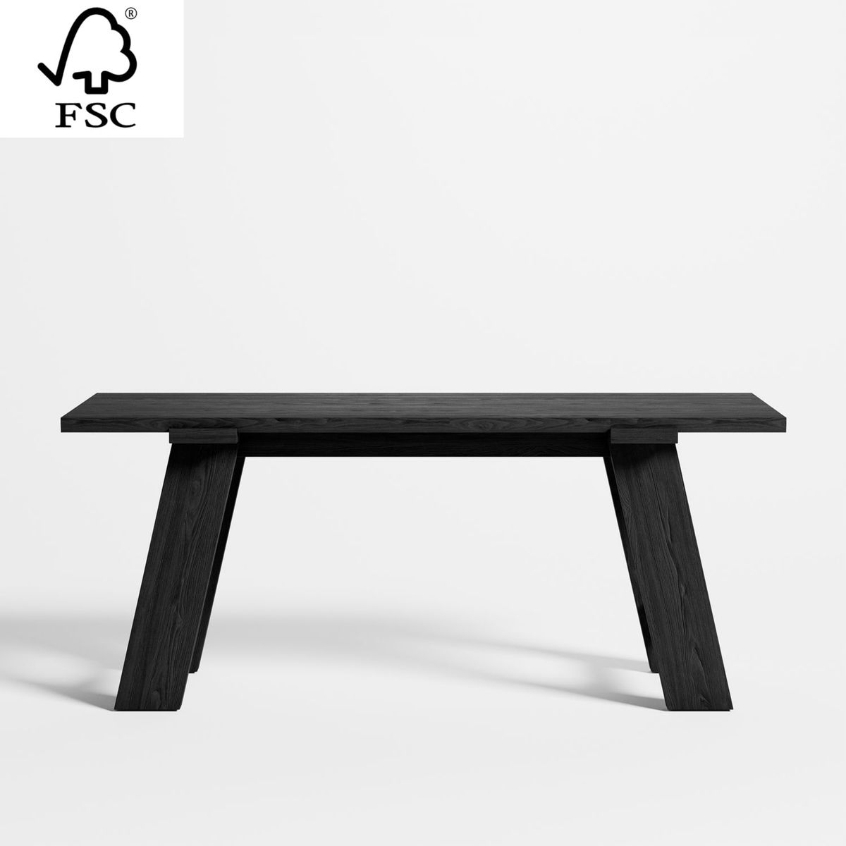 CRATE & BARREL - Escritorio Madison Ebony de Madera de Pino