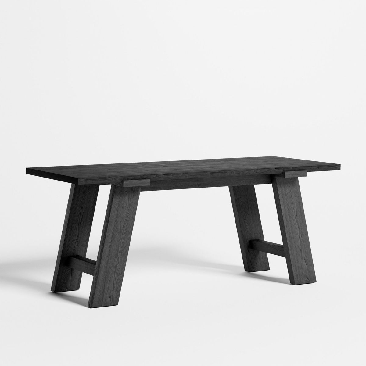 CRATE & BARREL - Escritorio Madison Ebony de Madera de Pino
