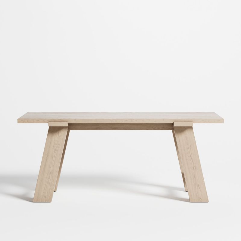 CRATE & BARREL - Escritorio Madison Bleached de Madera de Pino