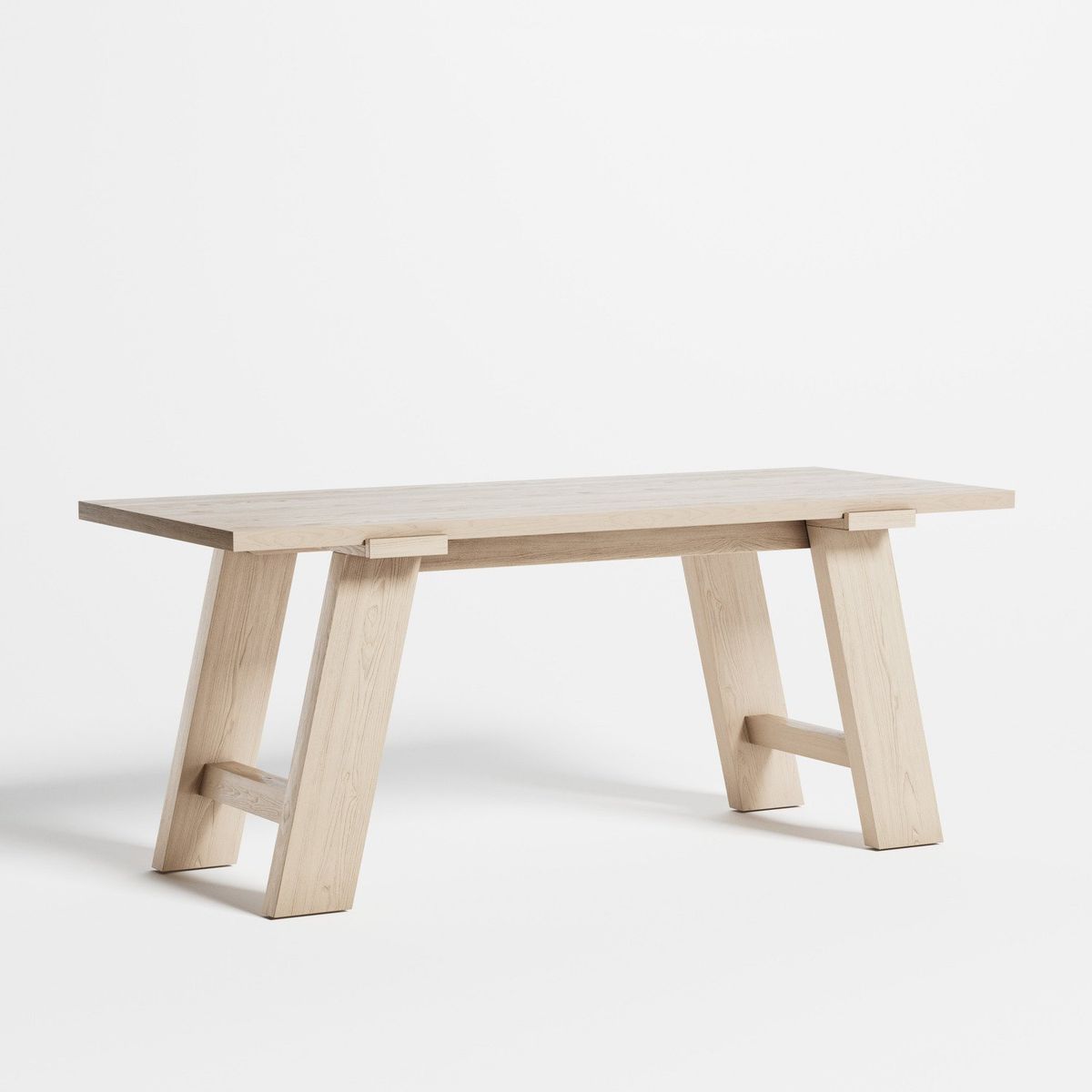 CRATE & BARREL - Escritorio Madison Bleached de Madera de Pino