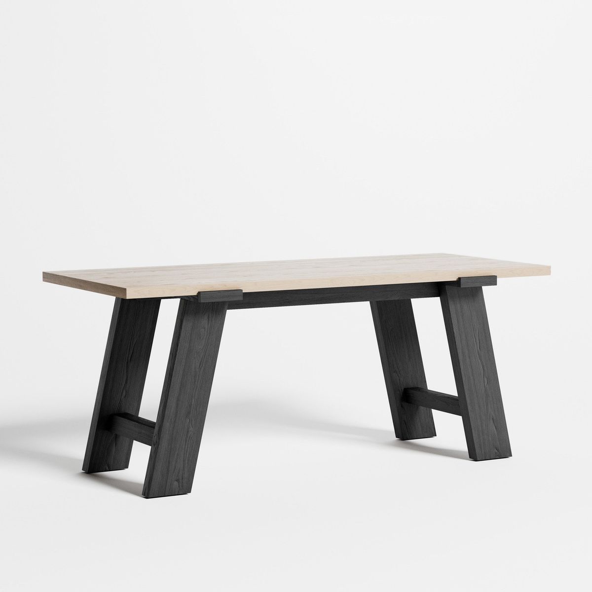 CRATE & BARREL - Escritorio Madison De Madera Con Base Oscura