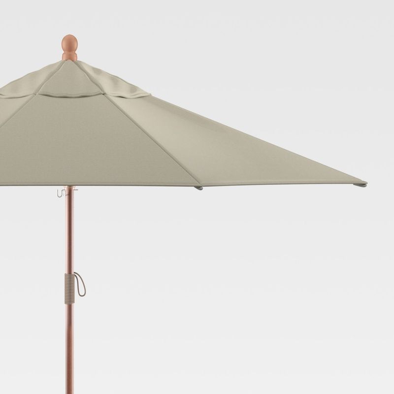 CRATE & BARREL - Sombrilla Redonda para Exteriores Sunbrella ® Stone