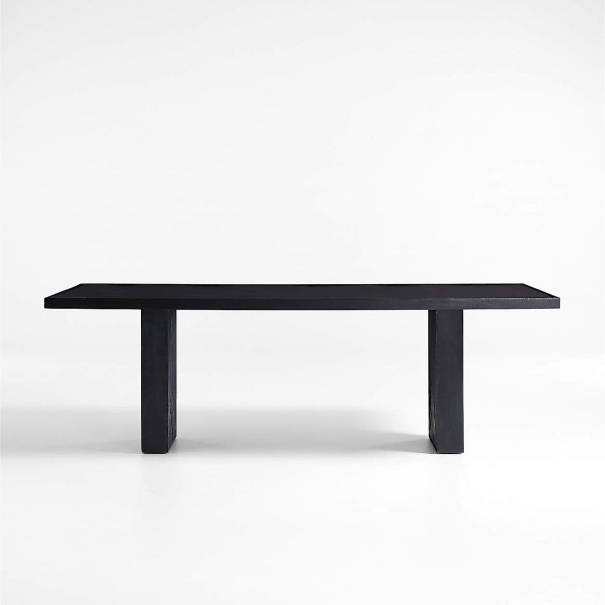 CRATE & BARREL - Mesa de Comedor Dunewood Charcoal de Madera de Mango (6 Puestos)