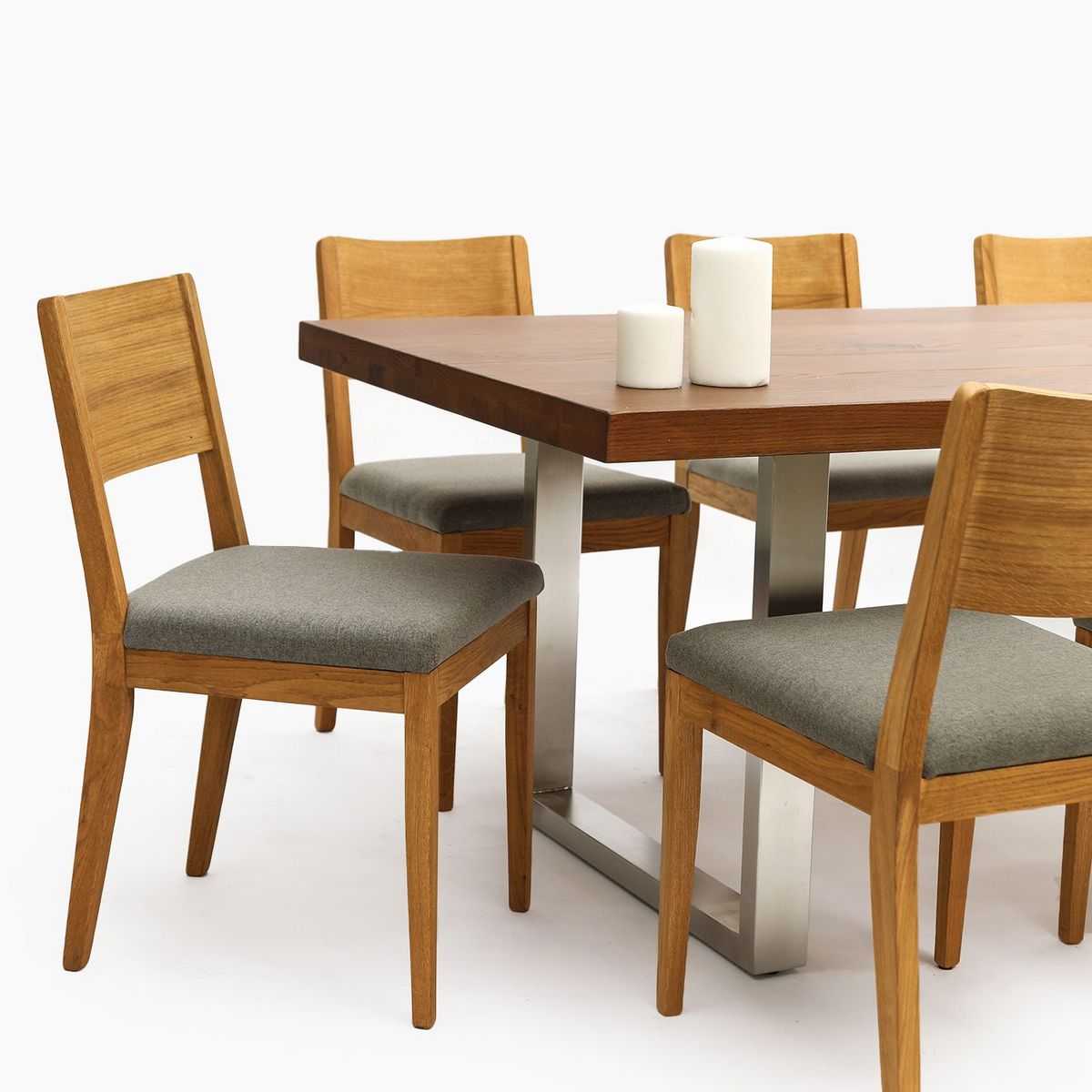 BASEMENT HOME - Juego de comedor: Mesa Lisboa + 8 Sillas Midland