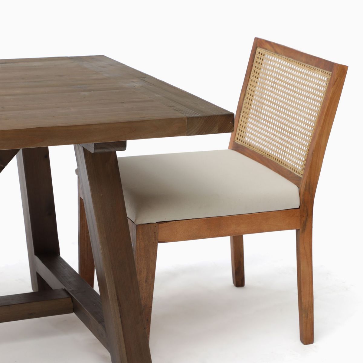 BASEMENT HOME - Juego de comedor: Mesa Iker + 8 Sillas Tilda