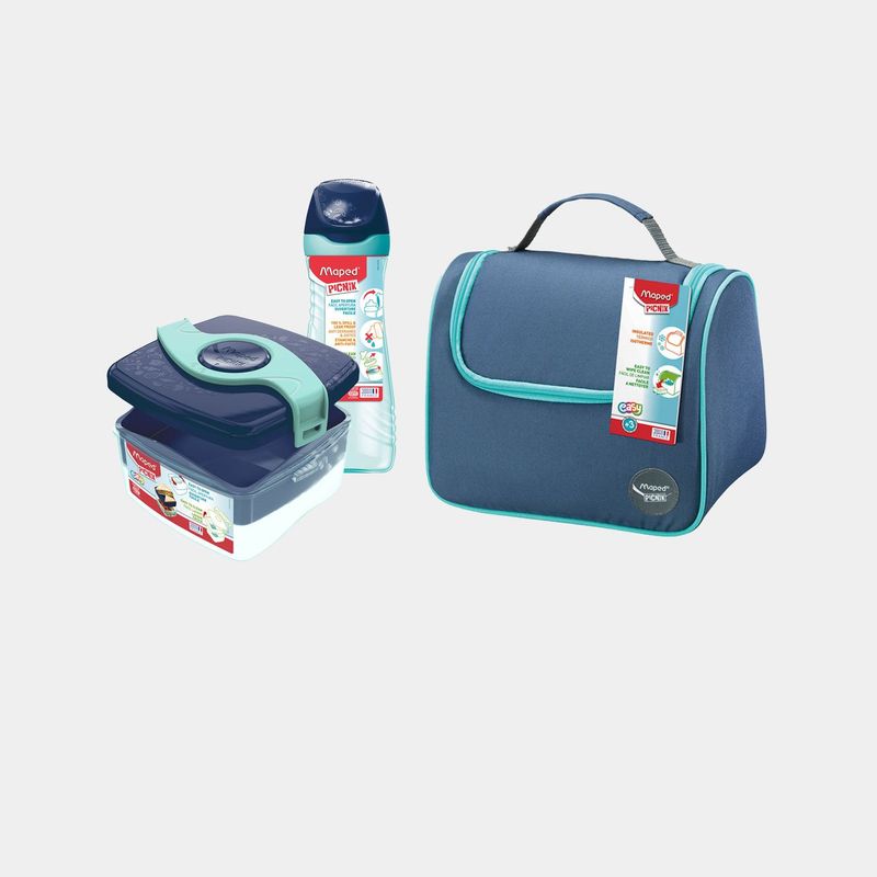 MAPED - Set Lonchera Térmica + Tomatodo 580 ml + Taper Modular 1.4Lt