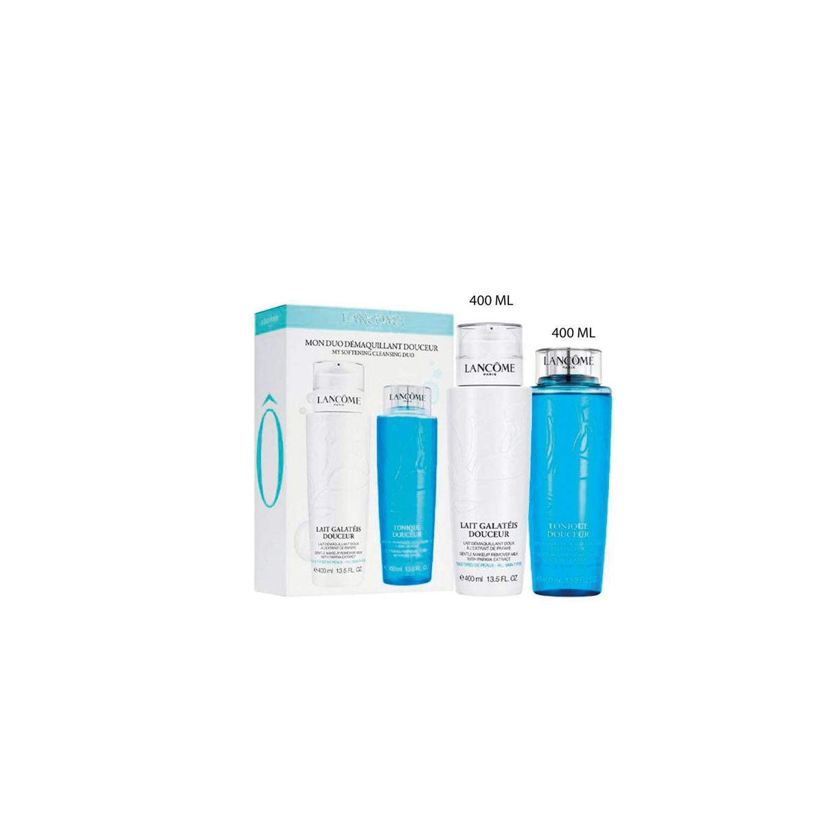 LANCOME - Set Jumbo Douceur 400ml + neceser de lujo