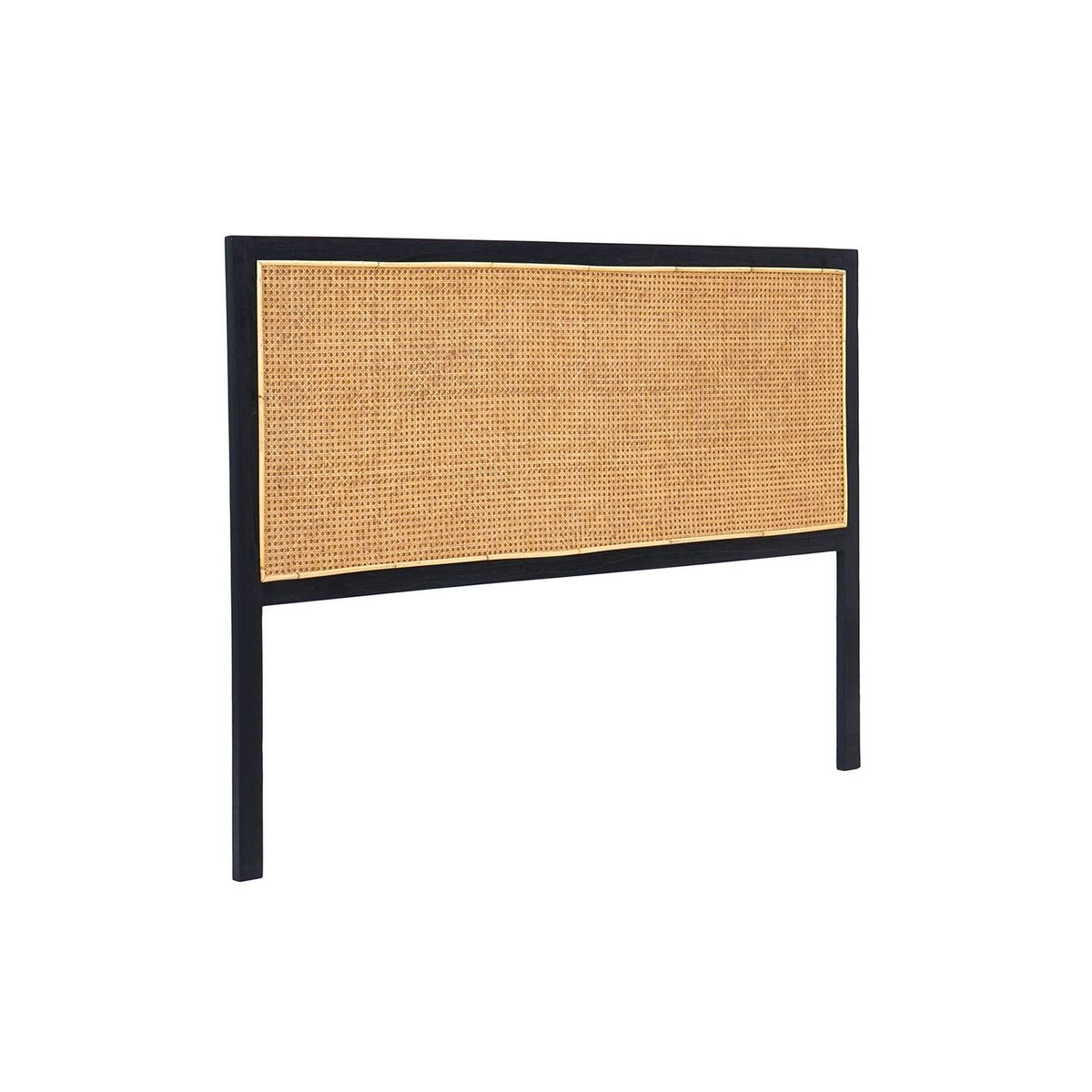 BASEMENT HOME - Combo Holden Negro: Cabecera Queen + 2 Veladores