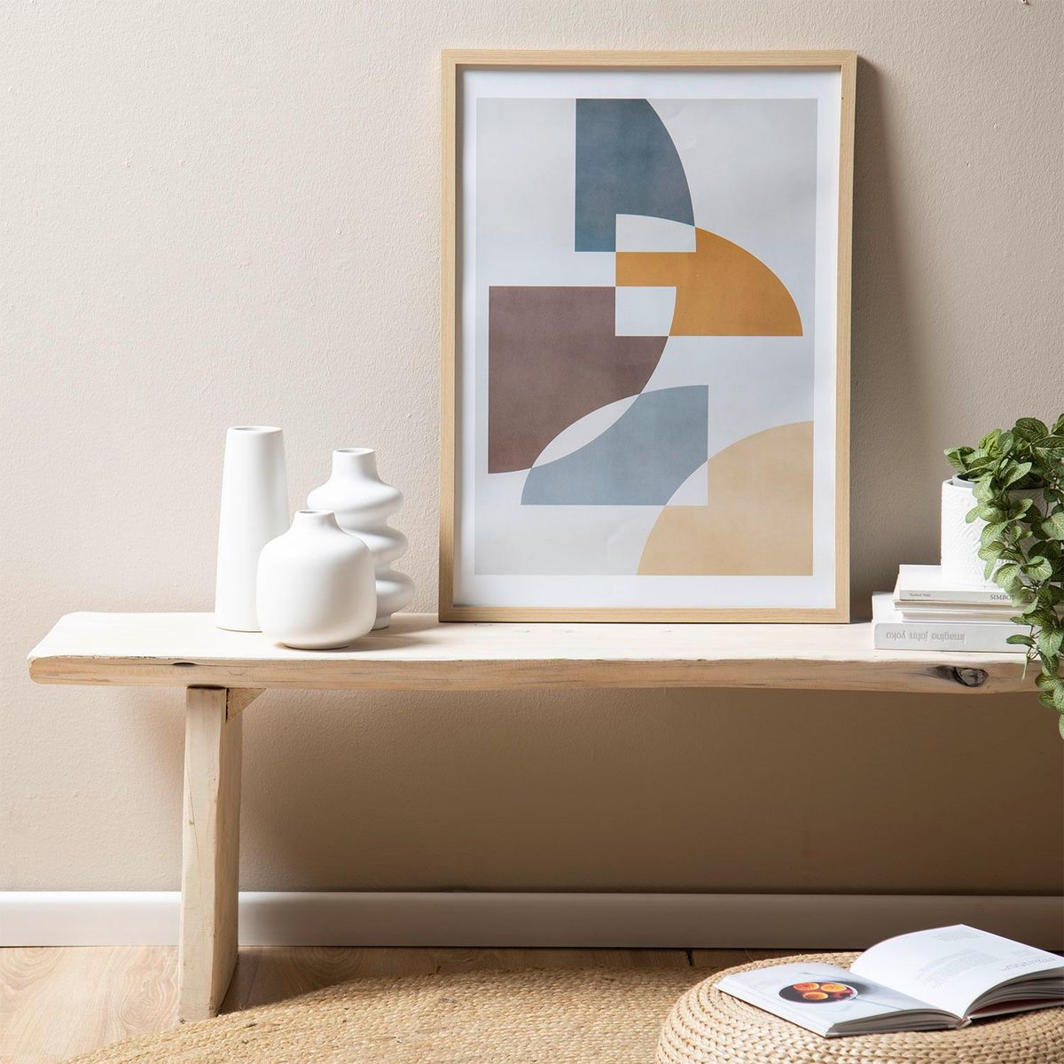 BASEMENT HOME - Cuadro + Lámina Decorativa Abstracto 50x70cm