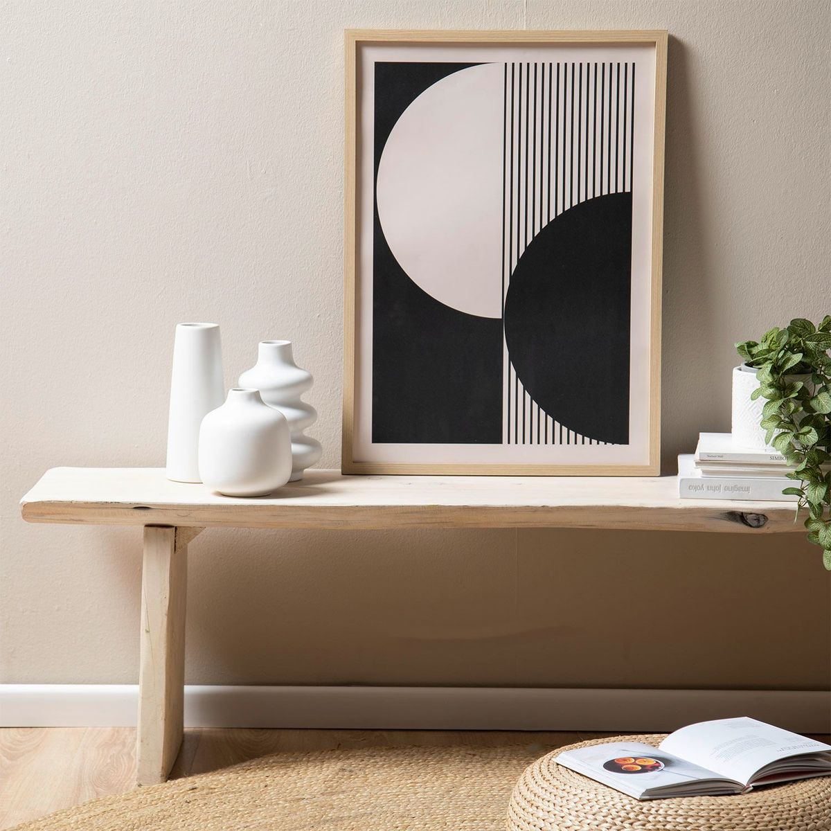 BASEMENT HOME - Cuadro + Lámina Decorativa Black 50x70cm