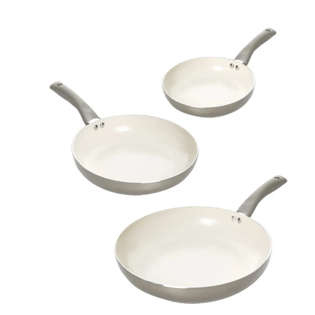 OSTER - Set x3 Sartenes Cerámica 20 cm, 24 cm y 30 cm