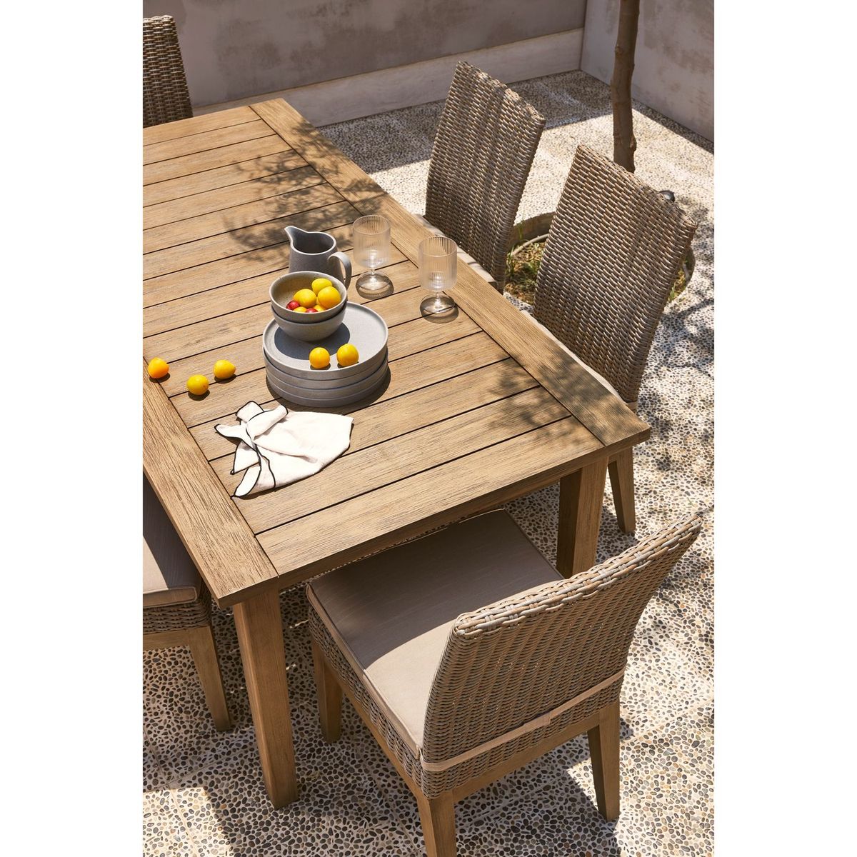 ROBERTA ALLEN - Juego de Comedor de Terraza Kawaii 6 Sillas