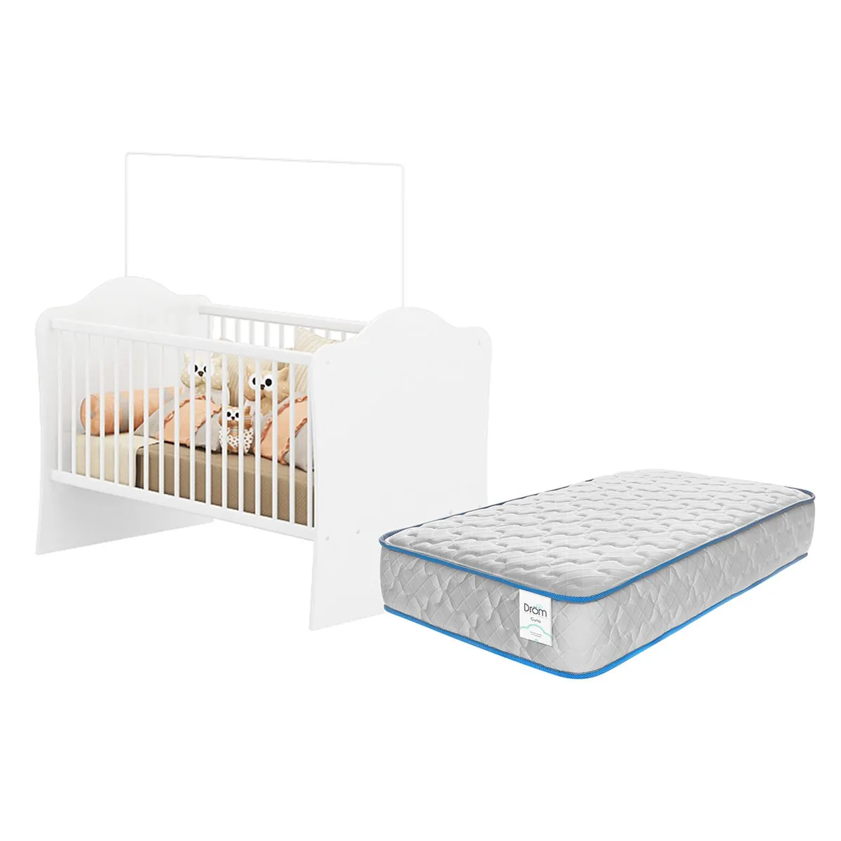 DROM - Combo Cuna Angels + Colchón Dröm