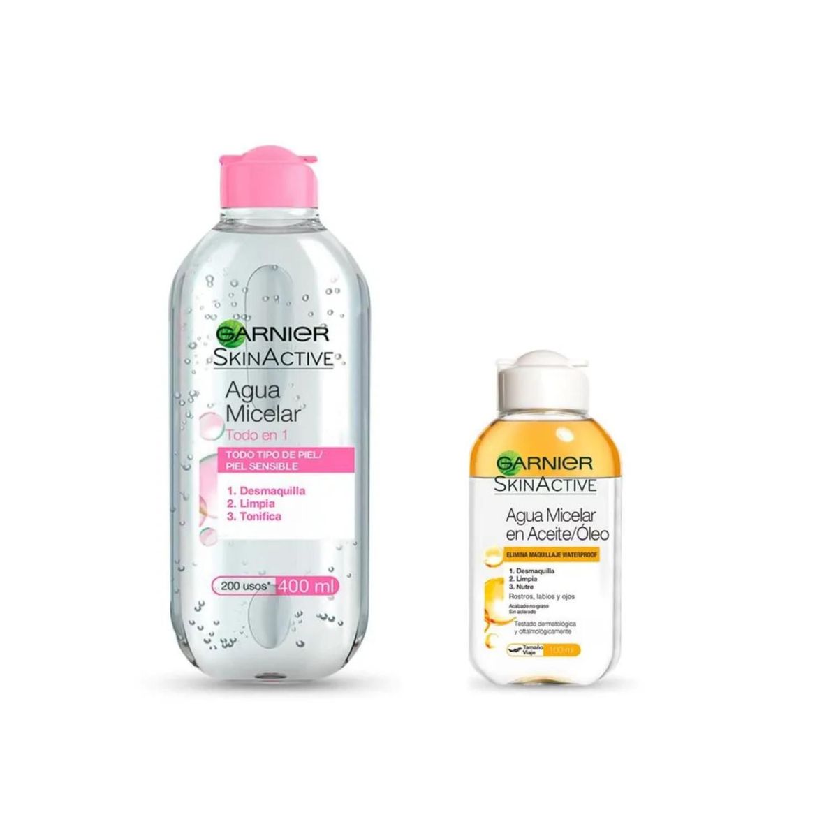 GARNIER - Pack Micelar Garnier Todo en 1 400ml + Óleo 100ml