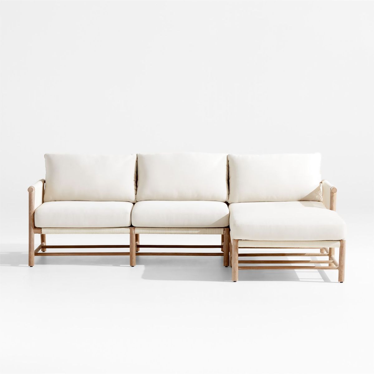 CRATE & BARREL - Seccional De Exterior Fen De 2-piezas Con Chaise Lounge Derecho