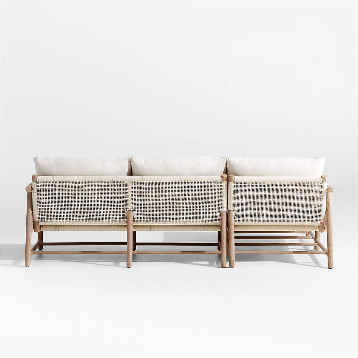 CRATE & BARREL - Seccional De Exterior Fen De 2-piezas Con Chaise Lounge Derecho