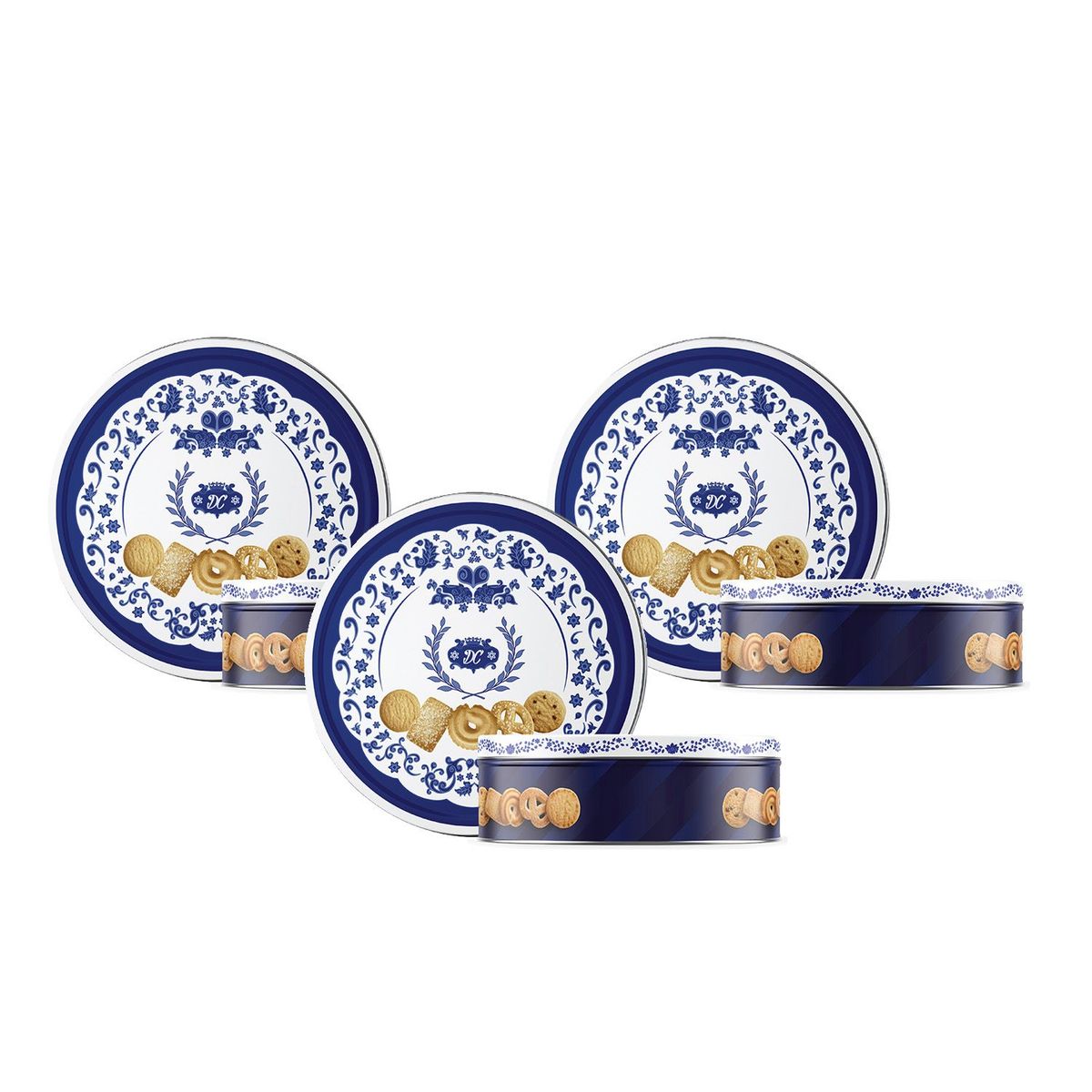 DANESITA - Lata de Galletas Danesitas Porcelain x 340 gr x 3 Unidades