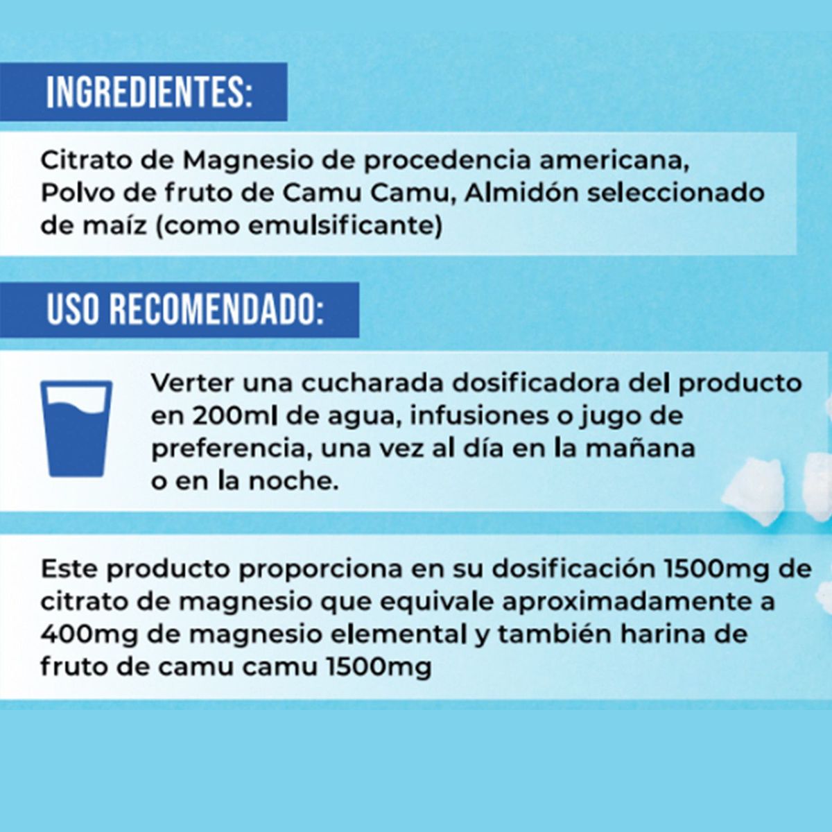 LIMA NATURALS - Citrato Magnesio 500g Lima Naturals Pack X 3