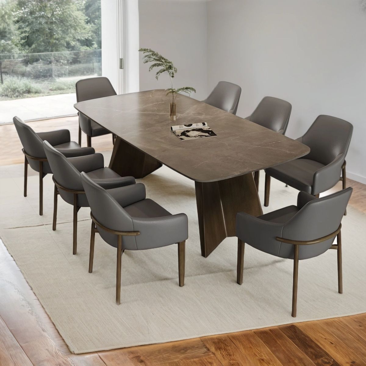 BASEMENT HOME - Juego de Comedor Milán 8 Sillas