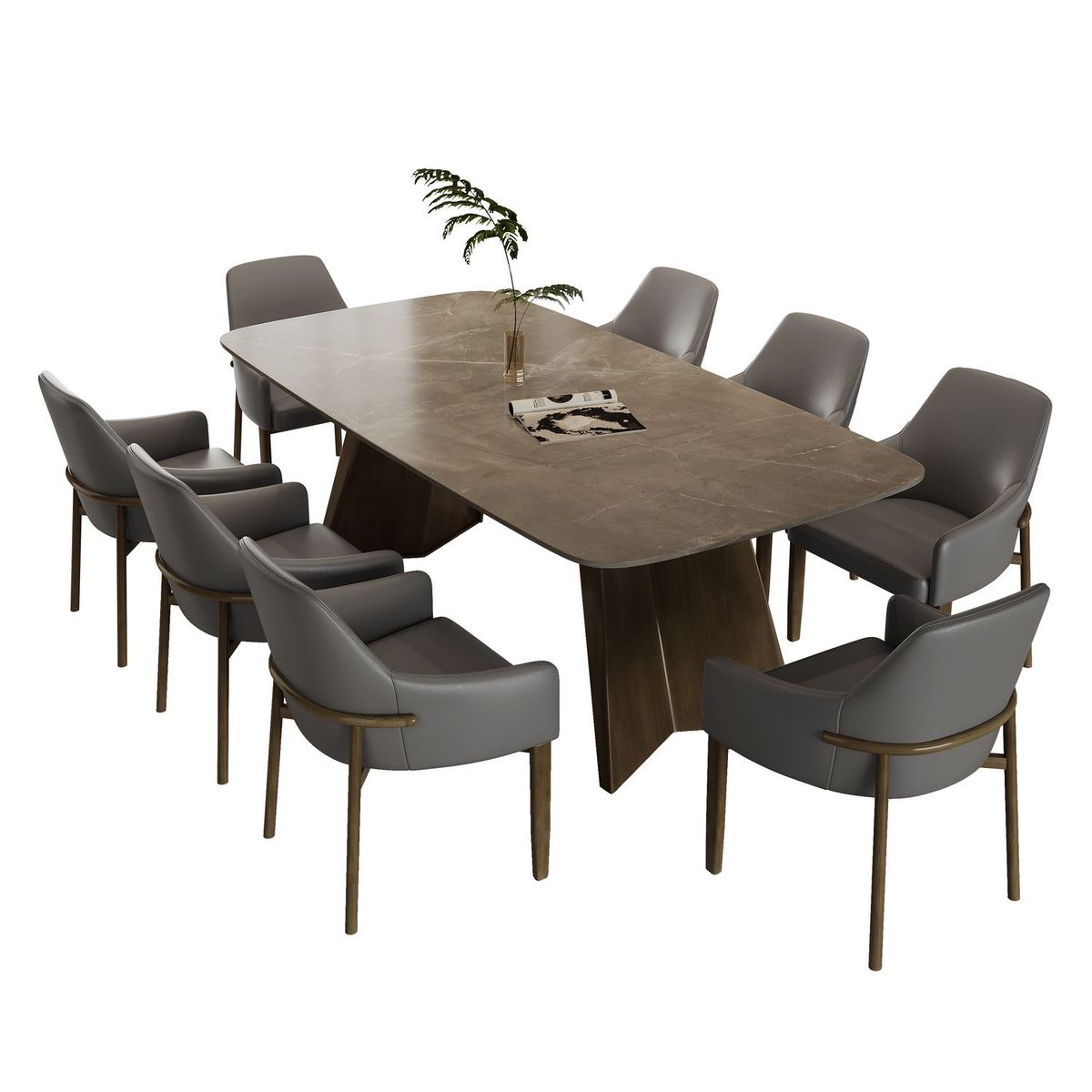 BASEMENT HOME - Juego de Comedor Milán 8 Sillas