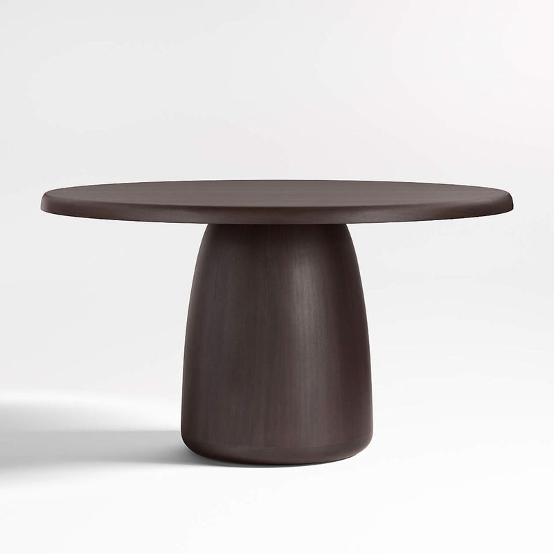 CRATE & BARREL - Mesa De Comedor Redonda Zahn Gris (2 Puestos)
