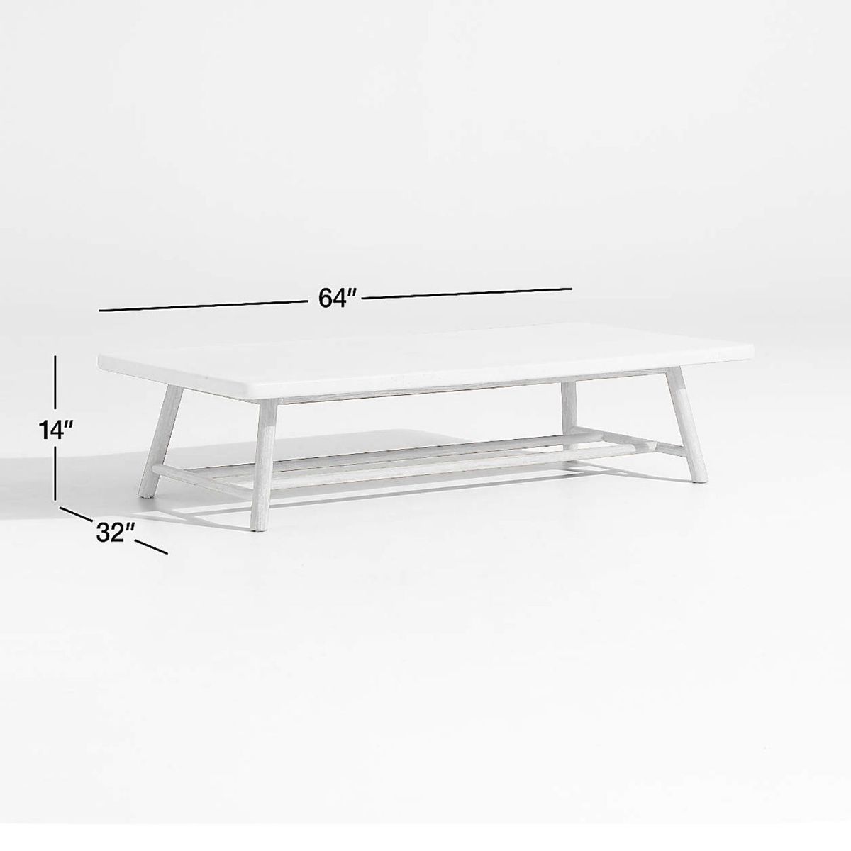  - Mesa De Centro Rectangular Para Exterior Fen