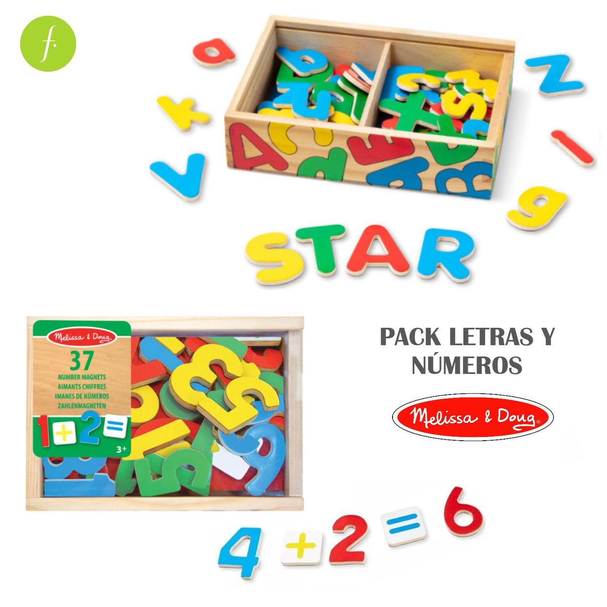 MELISSA & DOUG - Pack  Imanes Letras Y Numeros Melissa & Doug