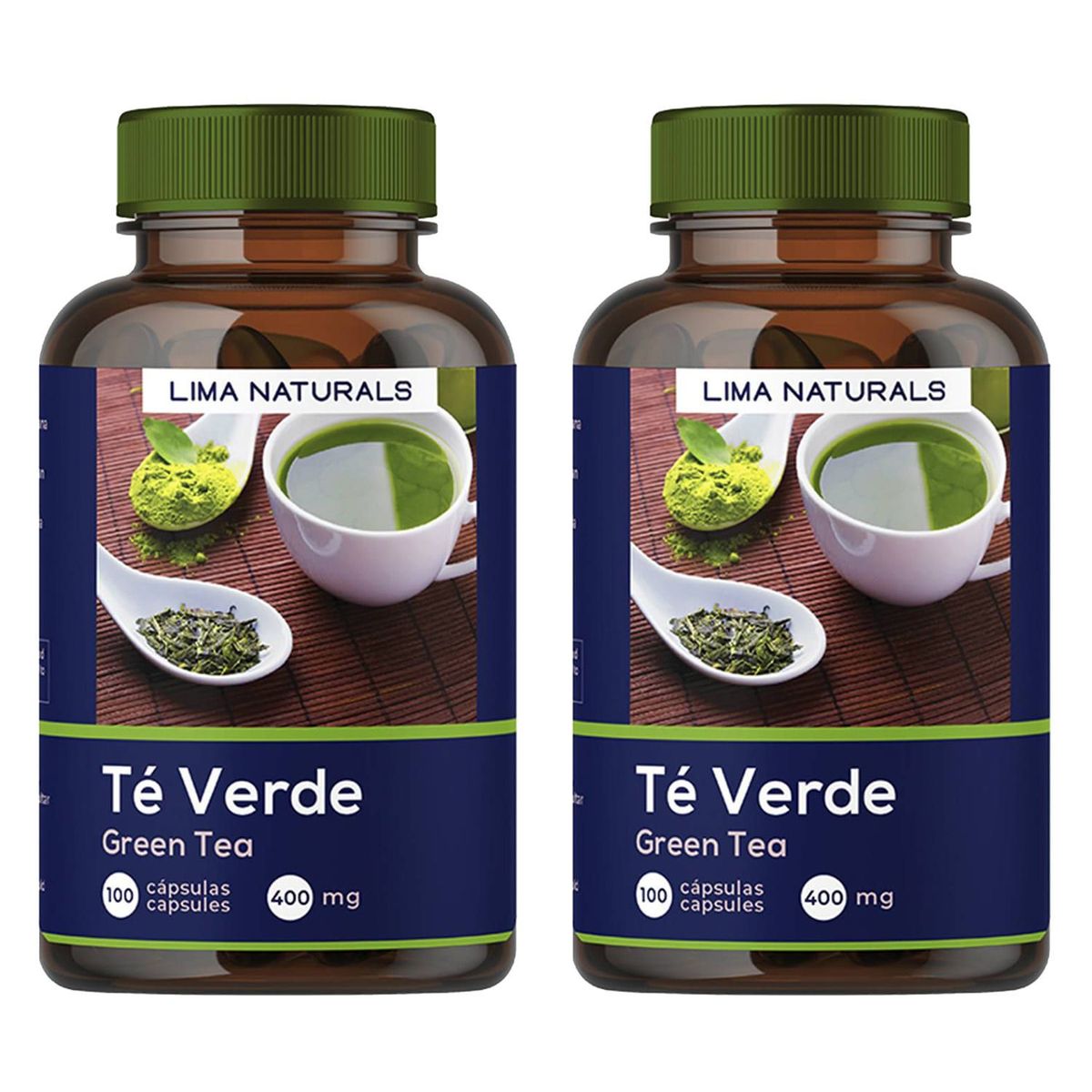LIMA NATURALS - Té Verde 100 Cápsulas Lima Naturals Pack X 2