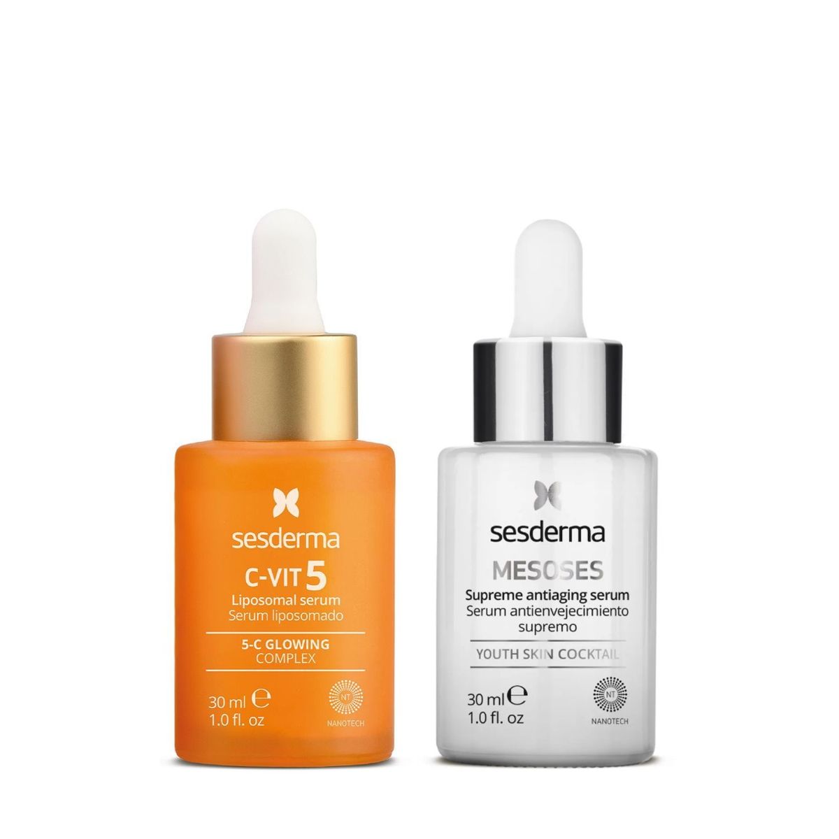 SESDERMA - Pack Antiedad + Luminosidad: C-VIT 5 Serum + Mesoses Serum