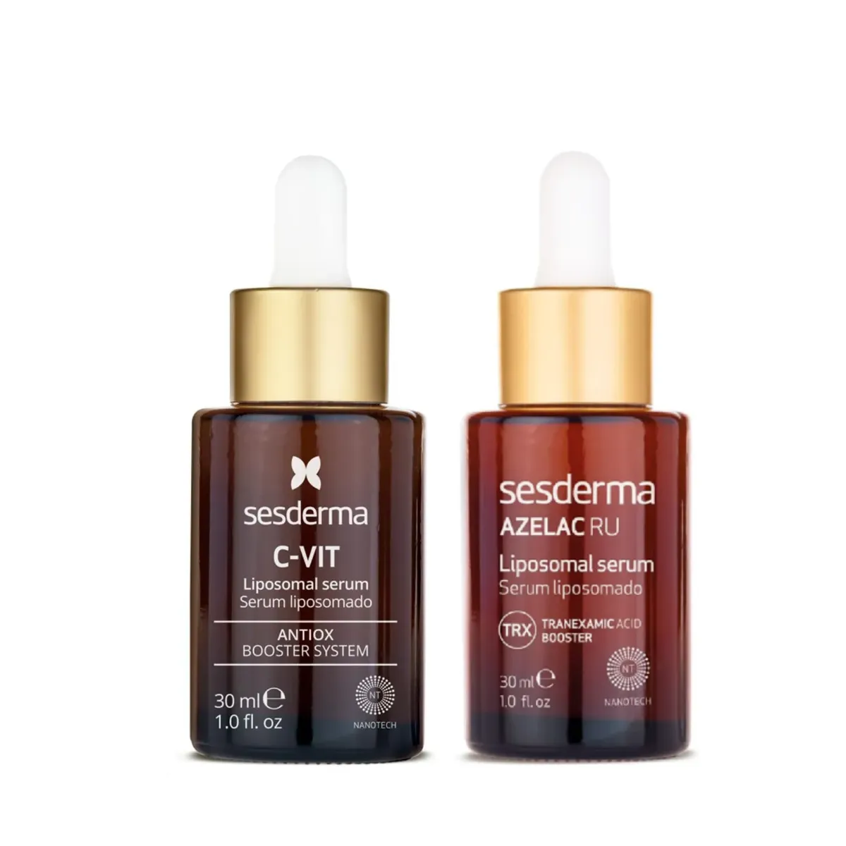 SESDERMA - Pack Antiedad + Luminosidad: C-VIT Serum + Azelac RU Serum