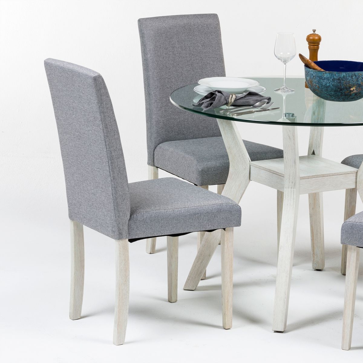 BASEMENT HOME - Juego de Comedor Margot Redondo 4 Sillas