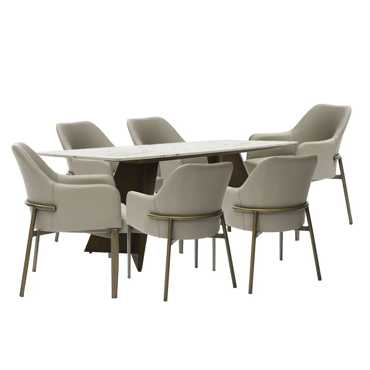 BASEMENT HOME - Juego de Comedor Milan 6 Sillas