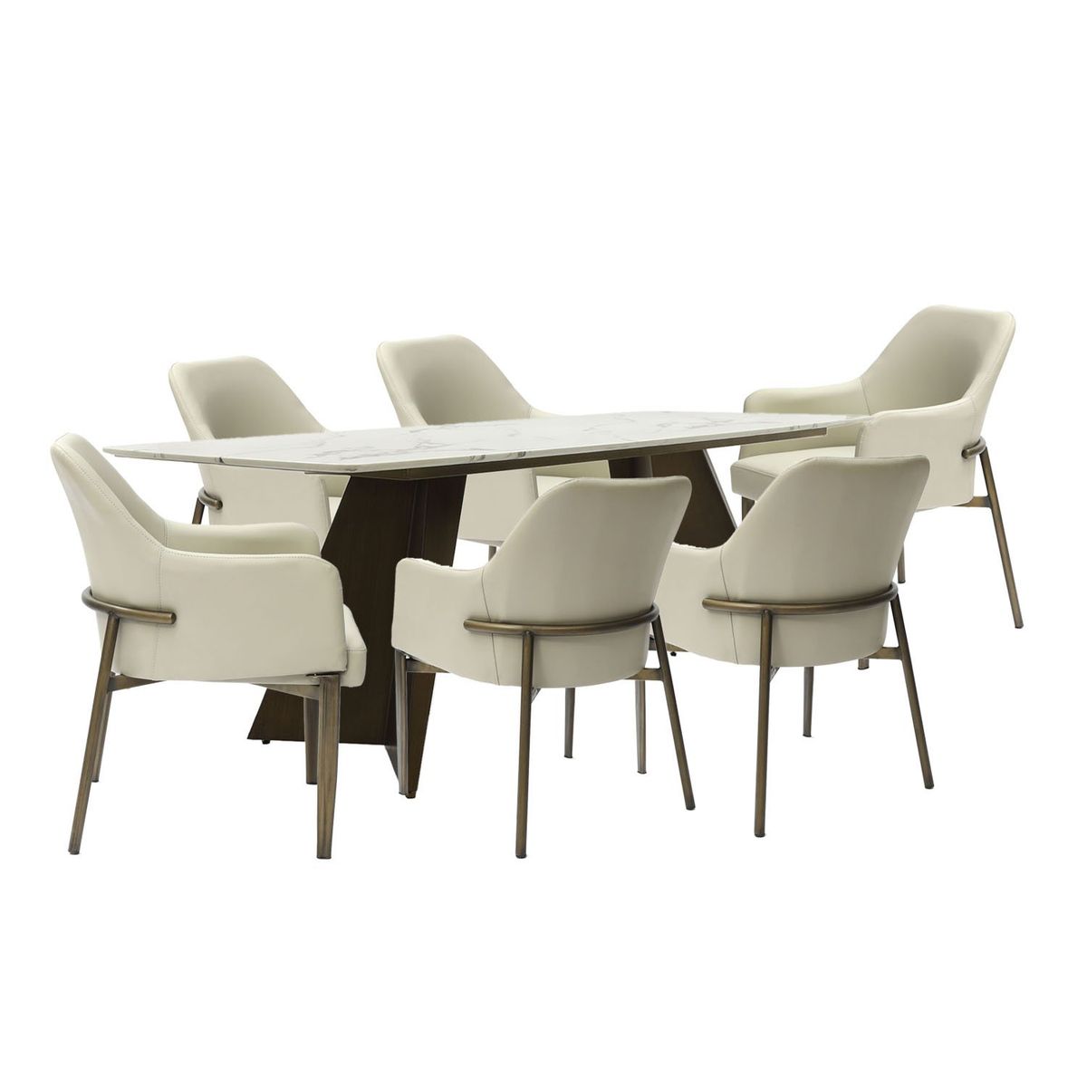 BASEMENT HOME - Juego de Comedor Milán 6 Sillas