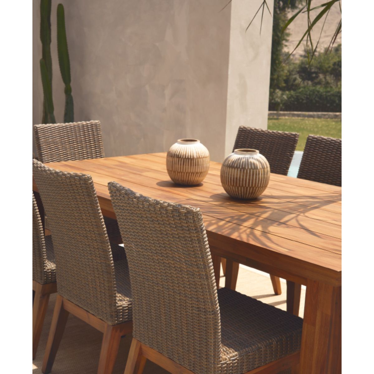 BASEMENT HOME - Juego de Comedor de Terraza Capetown con 8 Sillas