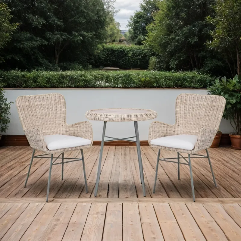 BASEMENT HOME - Juego de Balcón Kata 1-1 Cuerpos con Mesa de Centro