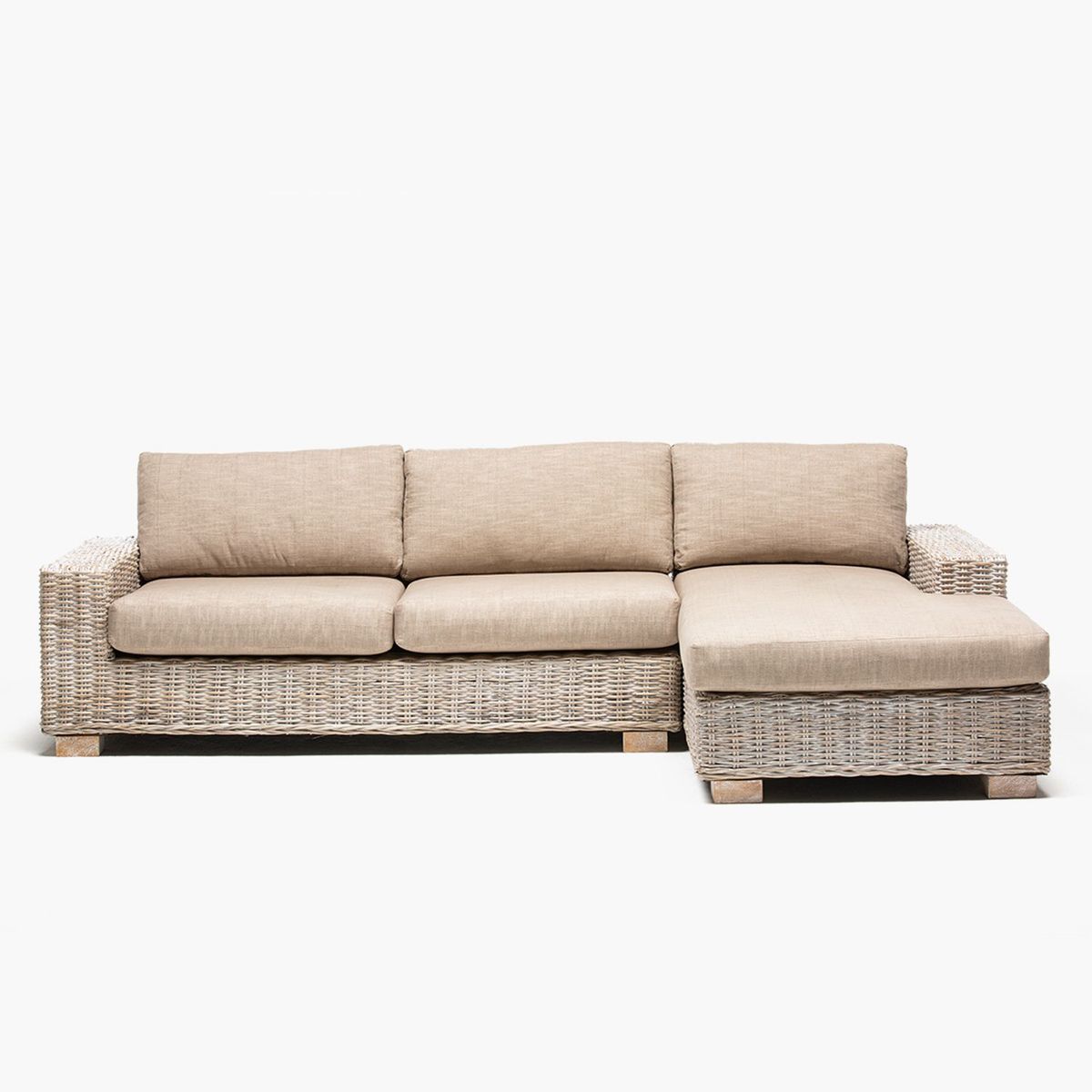 ROBERTA ALLEN - Juego de Sala de Terraza Kubu: Seccional Derecho + Mesa de Centro