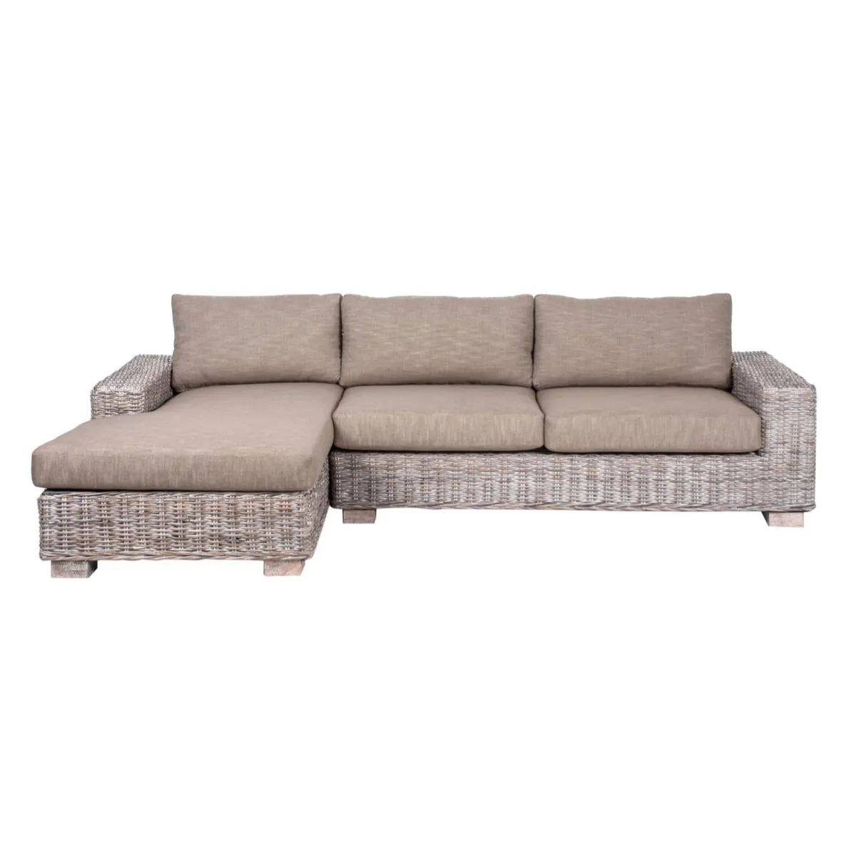 ROBERTA ALLEN - Juego de Sala de Terraza Kubu: Seccional Izquierdo + Mesa de Centro