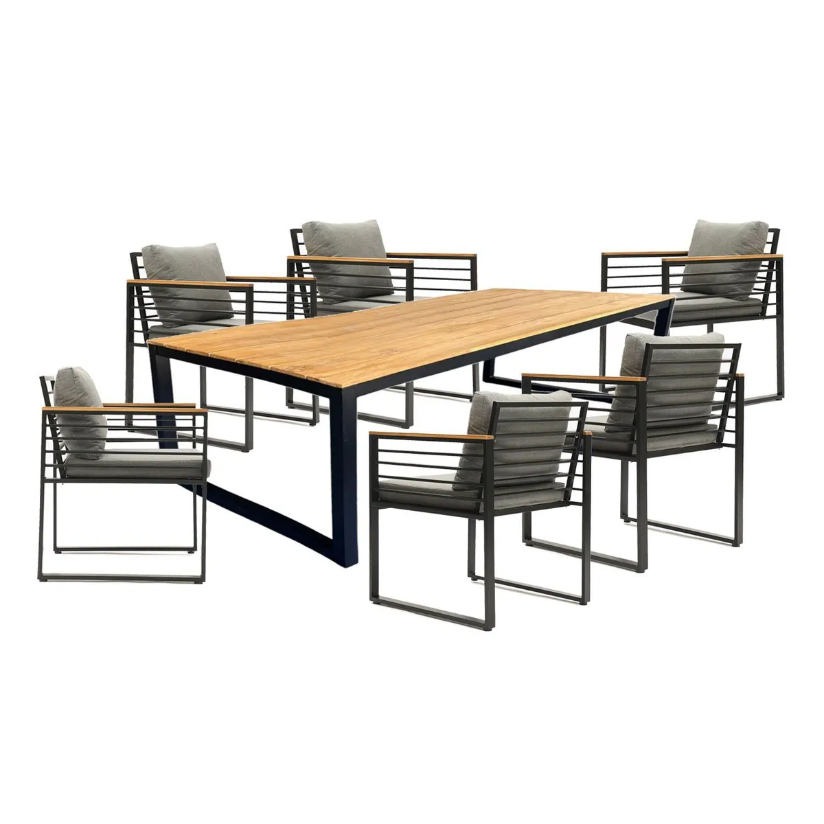 BASEMENT HOME - Juego de Comedor de Terraza Mallorca 6 Sillas