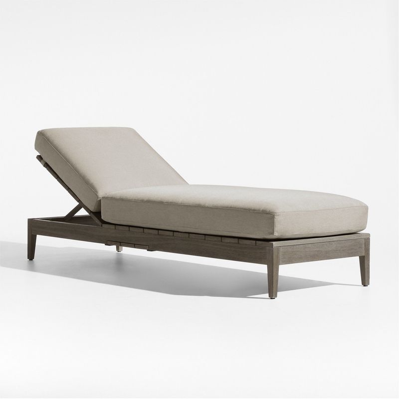 CRATE & BARREL - Poltrona De Terraza Andorra  De Madera Cojines
