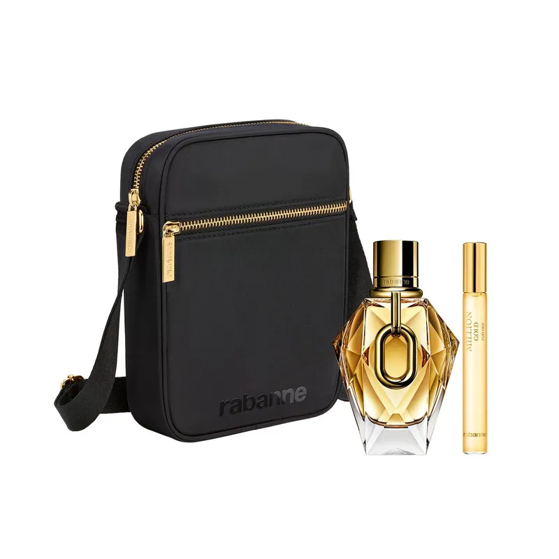 RABANNE - Rabanne Million Gold For Her Edp 90 Ml + Mini 10ml + Cartera