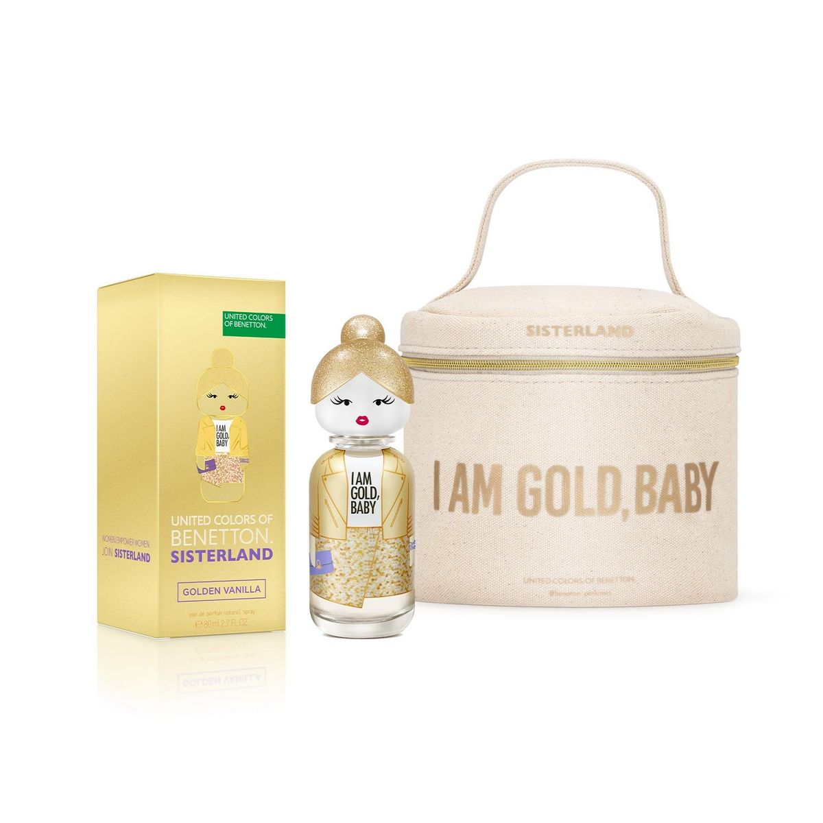 BENETTON - Pack Benetton Golden Vanilla Edp 80ml + Neceser