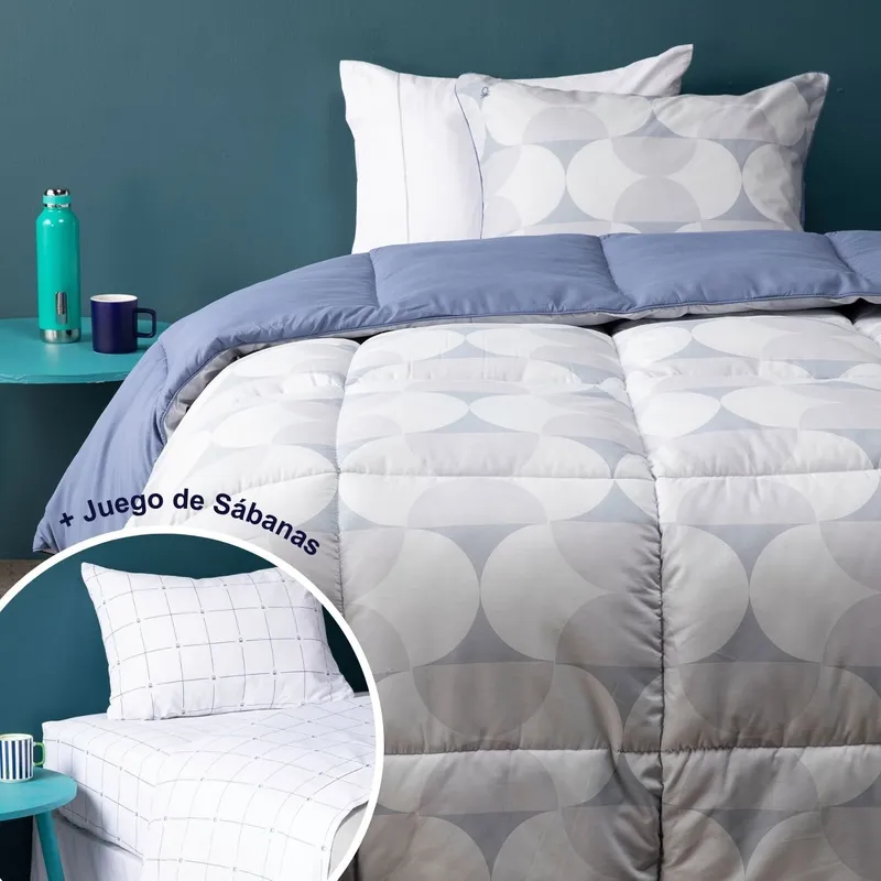 BENETTON - Juego De Cama: Edredón Ludovico + Juego de Sábanas Andre Benetton