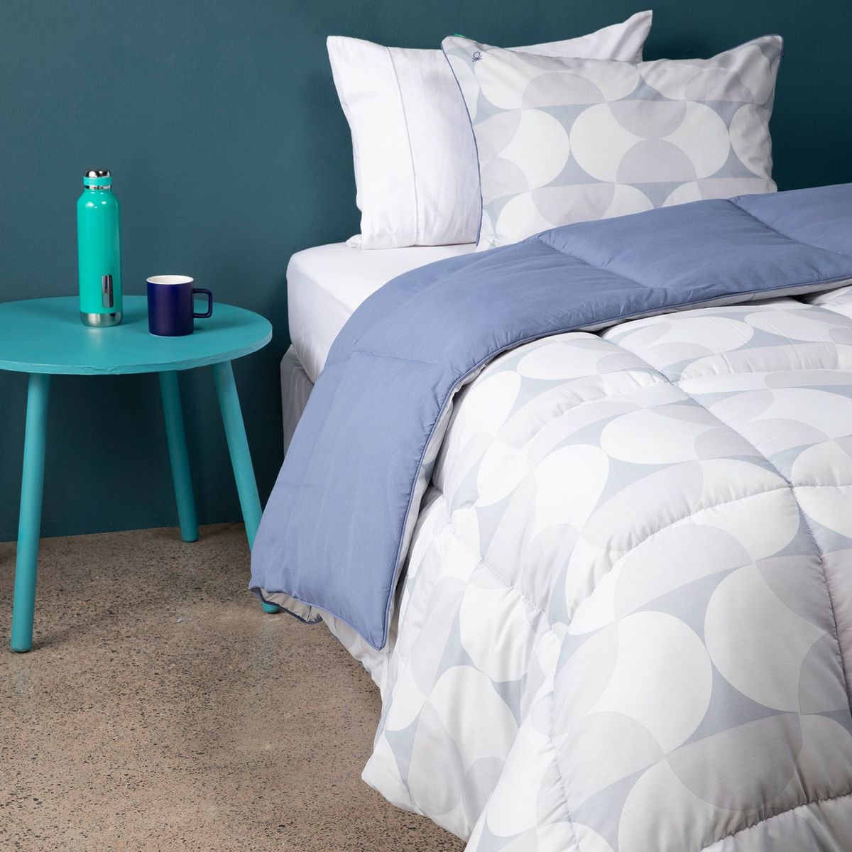BENETTON - Juego de Cama: Edredón Ludovico + Juego de Sábanas Andre Benetton