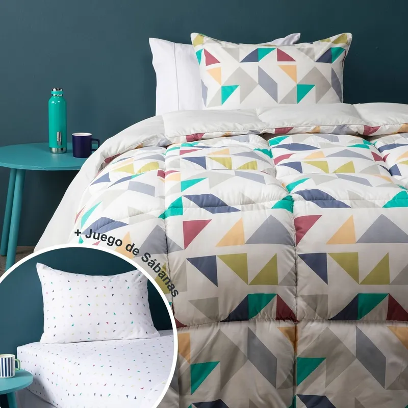 BENETTON - Juego De Cama: Edredón Luis + Juego de Sábanas Paolo Benetton