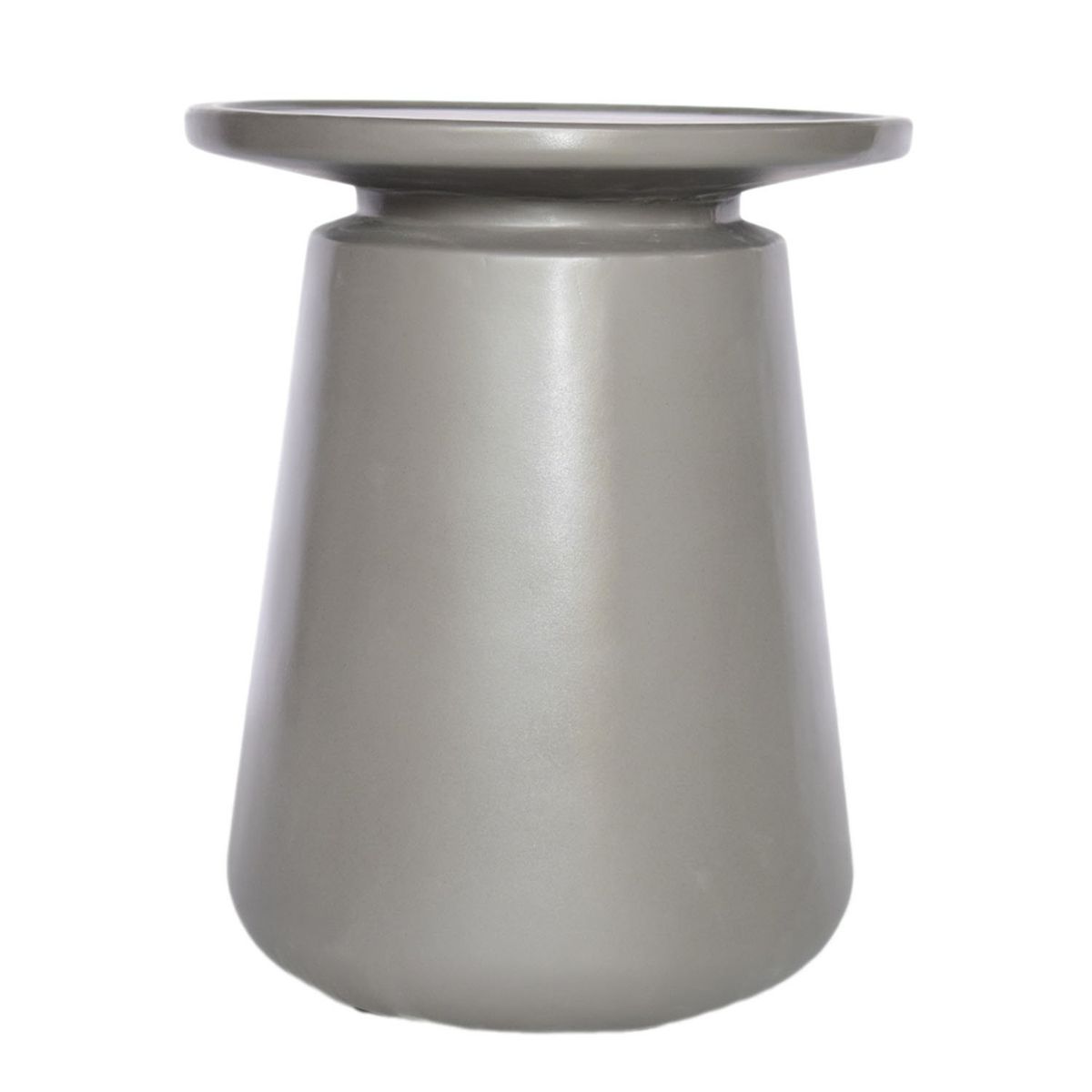 BASEMENT HOME - Set x2 Mesas de Terraza Cairo Gris Cemento Liviano: Mesa de Centro + Lateral