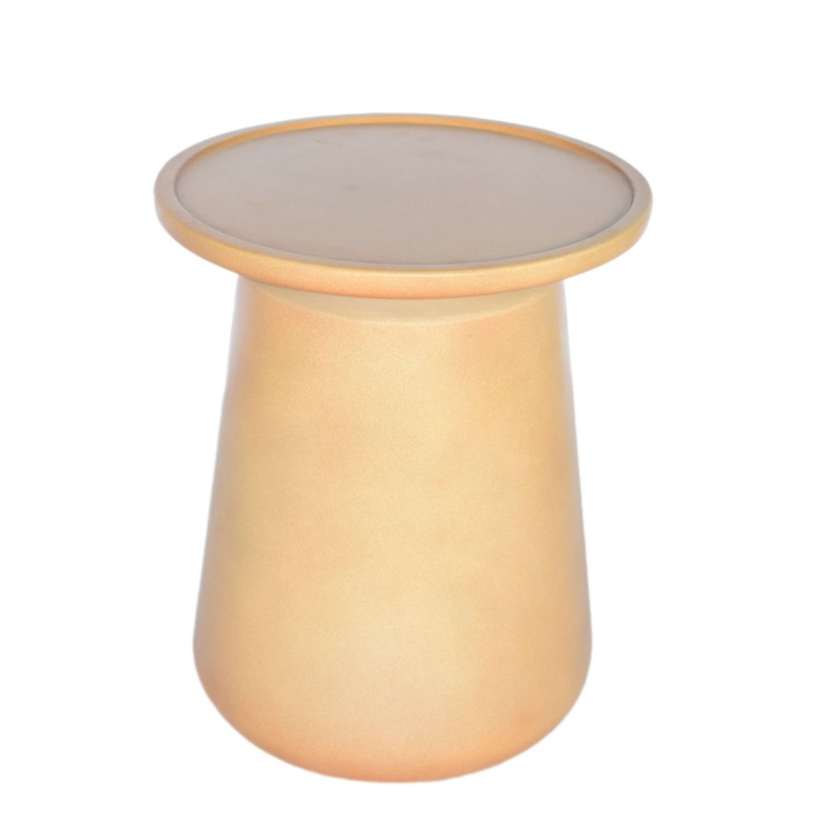 BASEMENT HOME - Set x2 Mesas de Terraza Cairo Natural Cemento Liviano: Mesa de Centro + Lateral